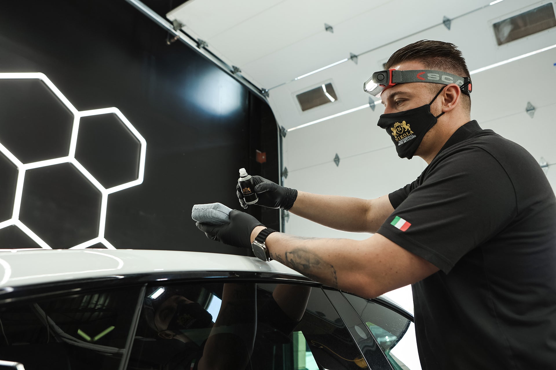 Ceramic coating applied in the Nikola studio